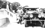 Rolls-Royce Silver Ghost 1921, chassis no. 32 UG, at the riverside resort Hanumanteshwar in Rajpipla State. Seen in the foreground is Governor of Bombay Sir Leslie Wilson. Partially visible behind him is Maharaja Vijaysinhji.