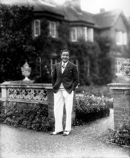 Maharaja Sir Vijaysinhji of Rajpipla at his estate 'The Manor' at Old Windsor, UK, in 1927.